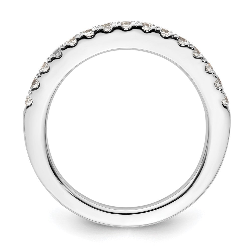 14K White Gold Real Diamond Wedding Band