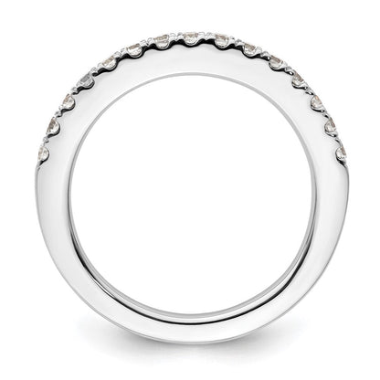 14K White Gold Real Diamond Wedding Band