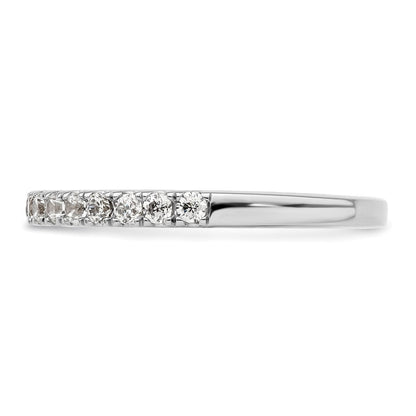 14K White Gold Real Diamond Wedding Band