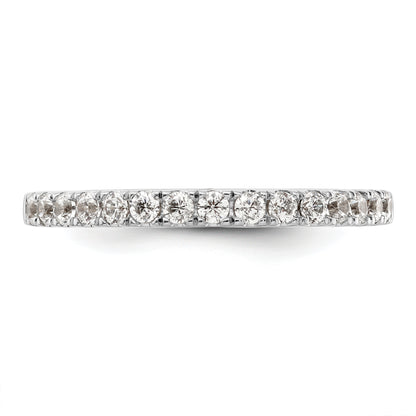 14k White Gold 1/2 Ct. Lab Grown Diamond VS/SI+ G+ Wedding Band Ring