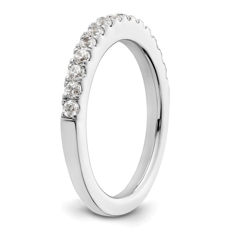 14K White Gold Real Diamond Wedding Band