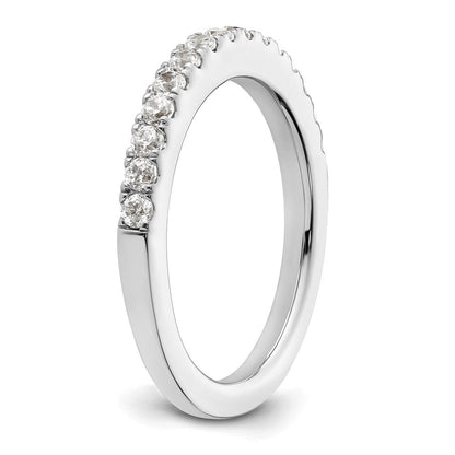 14K White Gold Real Diamond Wedding Band