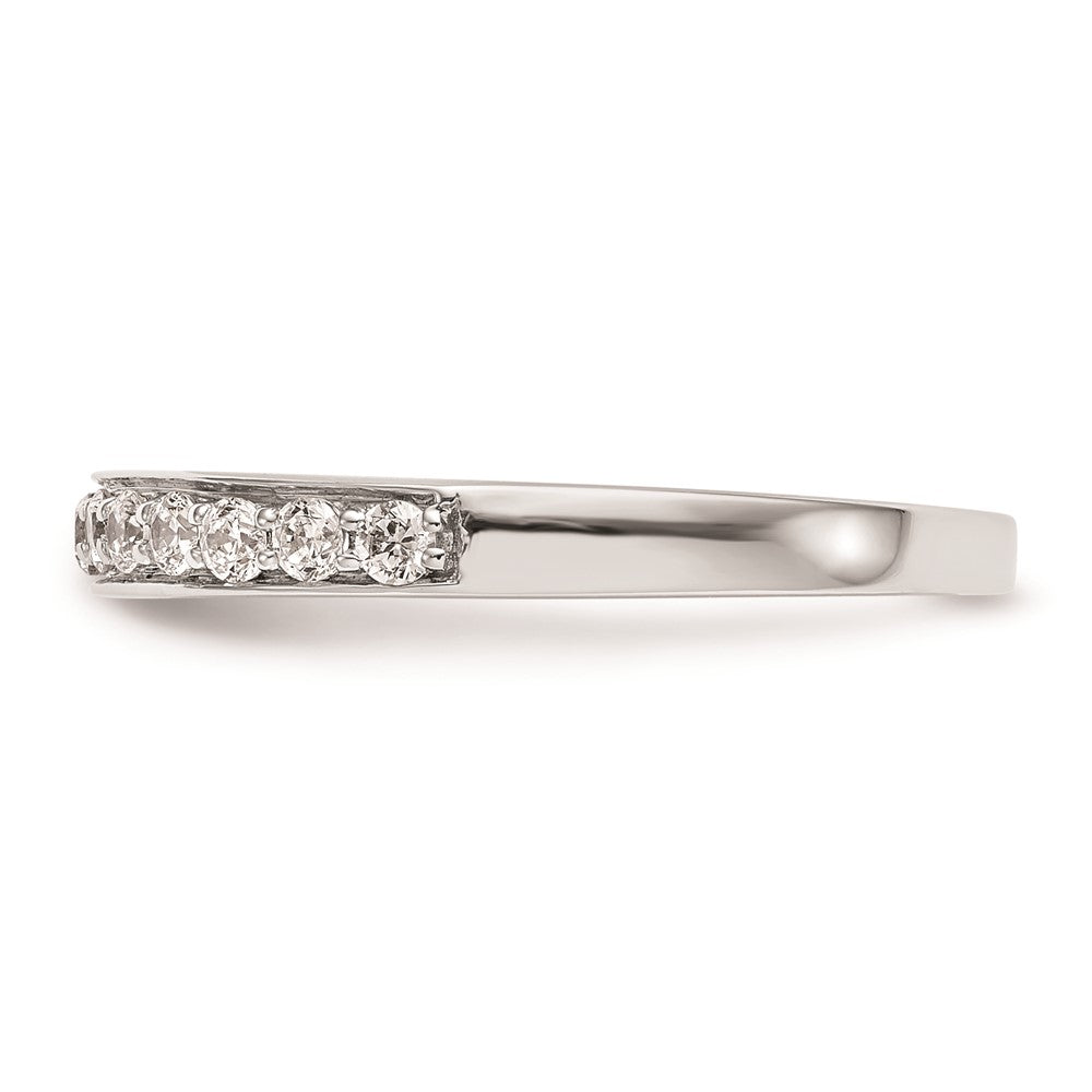 14K White Gold Real Diamond Wedding Band