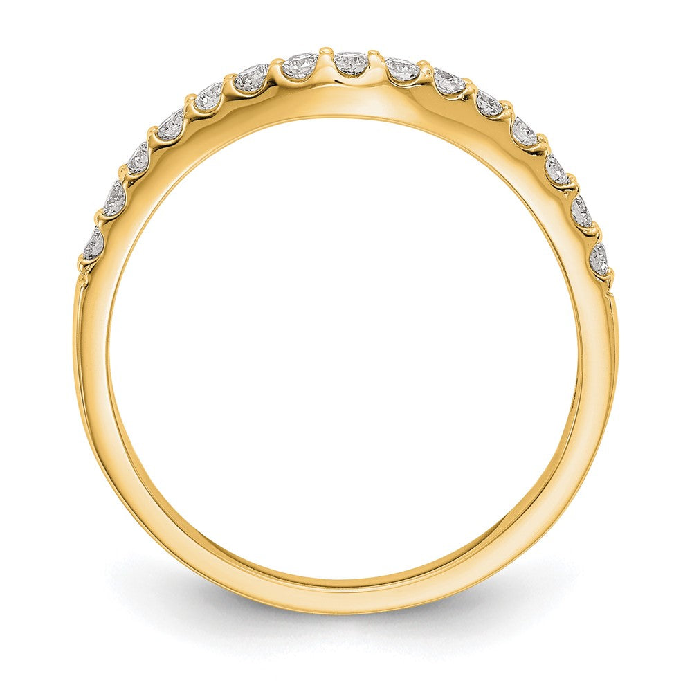 14K Yellow Gold Diamond Wedding Band