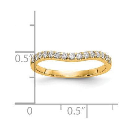 14K Yellow Gold Diamond Wedding Band