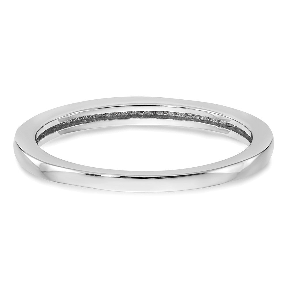 14k White Gold Real Diamond Set of 2 Wedding Bands