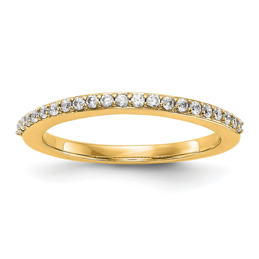 14K Yellow Gold Diamond Wedding Band