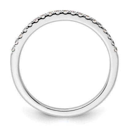 14K White Gold Real Diamond Wedding Band