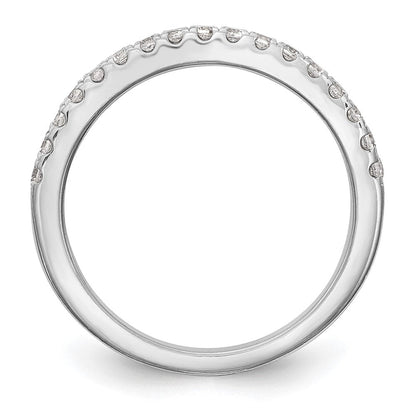 14K White Gold Real Diamond Wedding Band