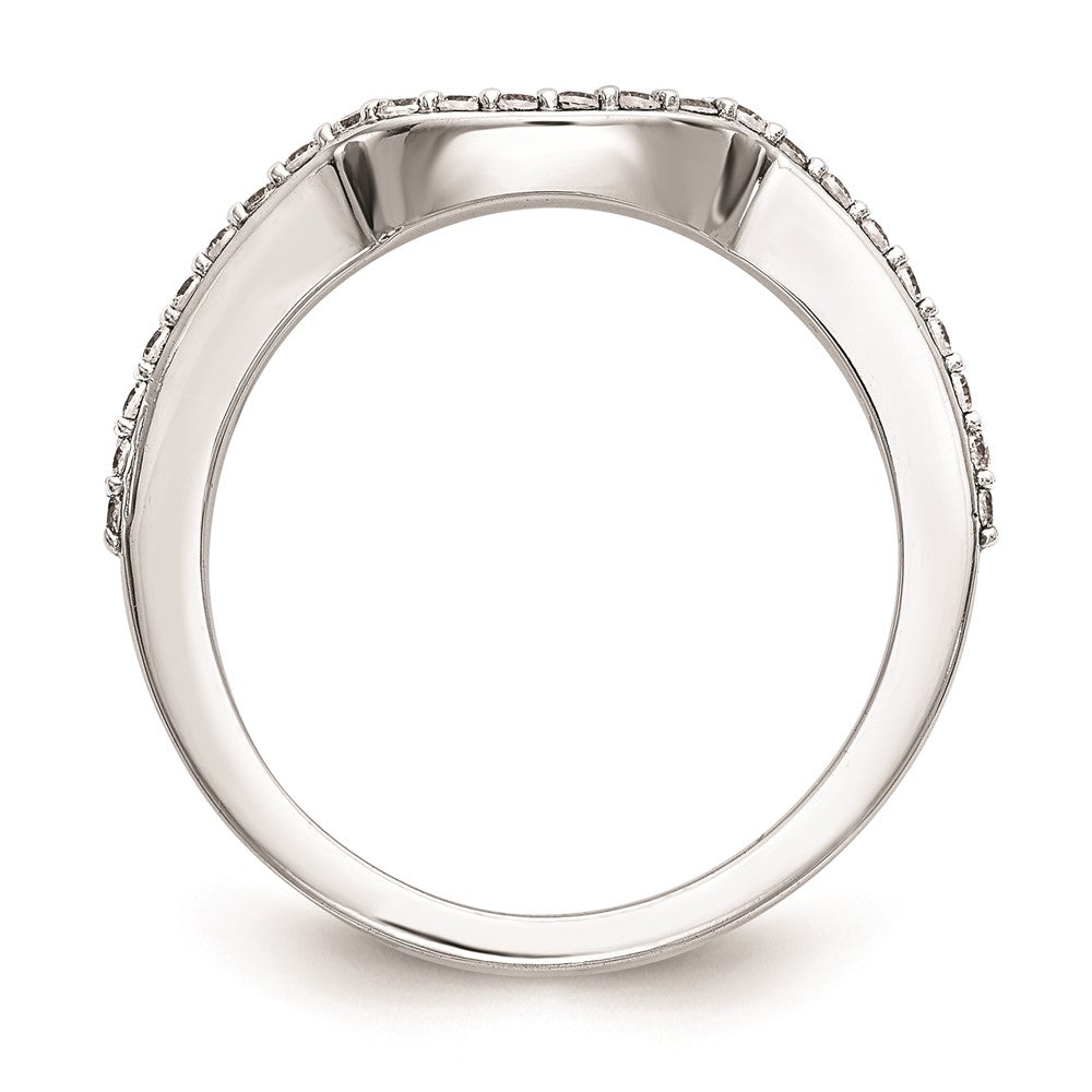 14K White Gold Real Diamond Wedding Band