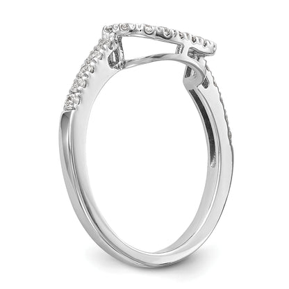 14k White Gold 1/5 Ct. Lab Grown Diamond VS/SI+ G+ Wedding Band Ring
