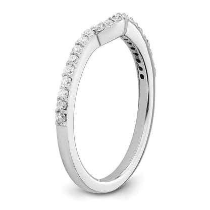 14K White Gold True Origin 1/4 Carat Lab Grown Diamond Vs/Si D E F Wedding Band