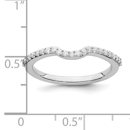 14K White Gold True Origin 1/4 Carat Lab Grown Diamond Vs/Si D E F Wedding Band