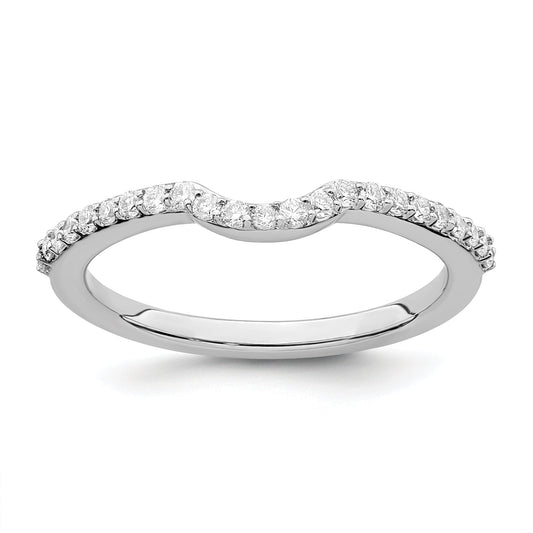 14K White Gold True Origin 1/4 Carat Lab Grown Diamond Vs/Si D E F Wedding Band