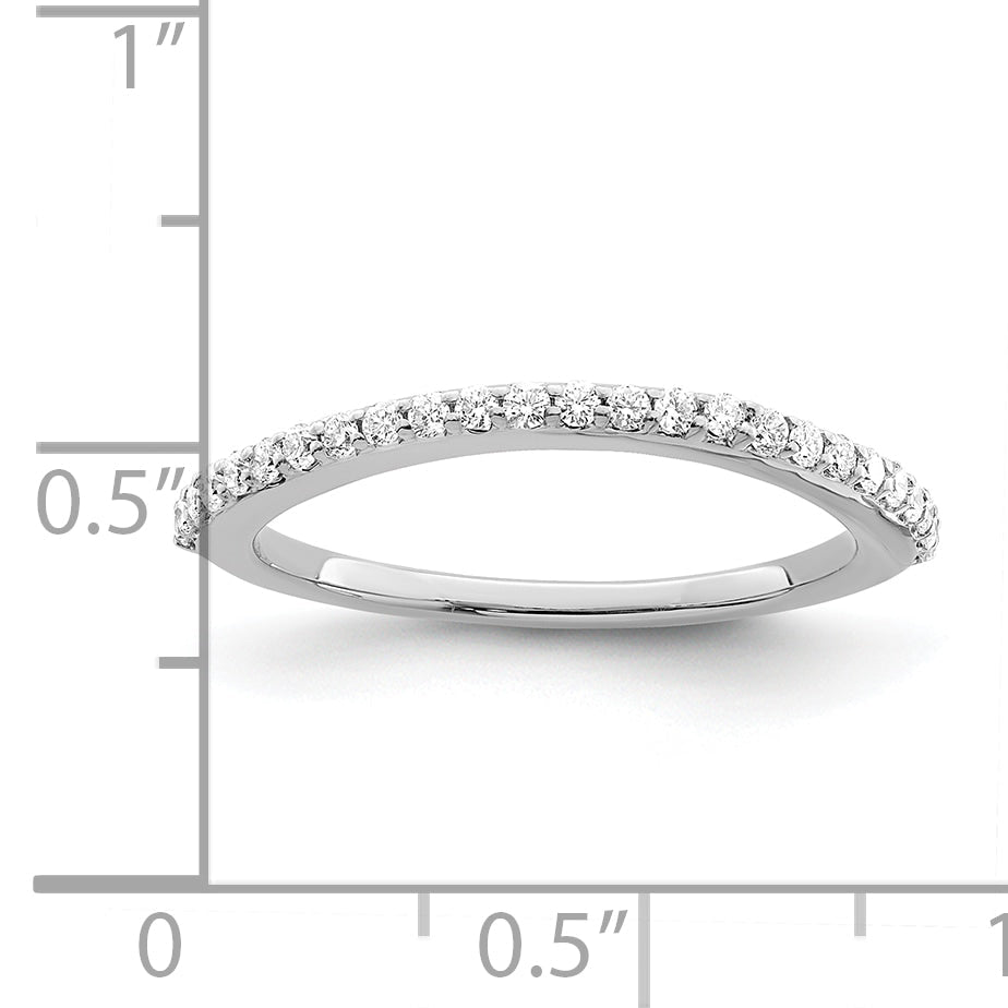 14K White Gold True Origin 1/4 Carat Lab Grown Diamond Vs/Si D E F Wedding Band