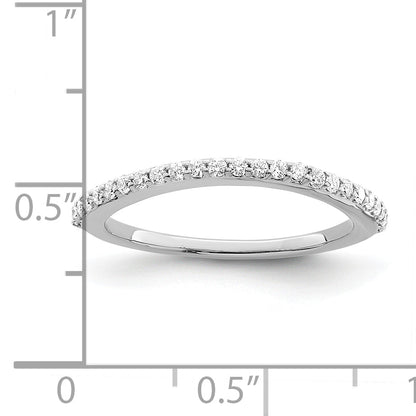 14K White Gold True Origin 1/4 Carat Lab Grown Diamond Vs/Si D E F Wedding Band