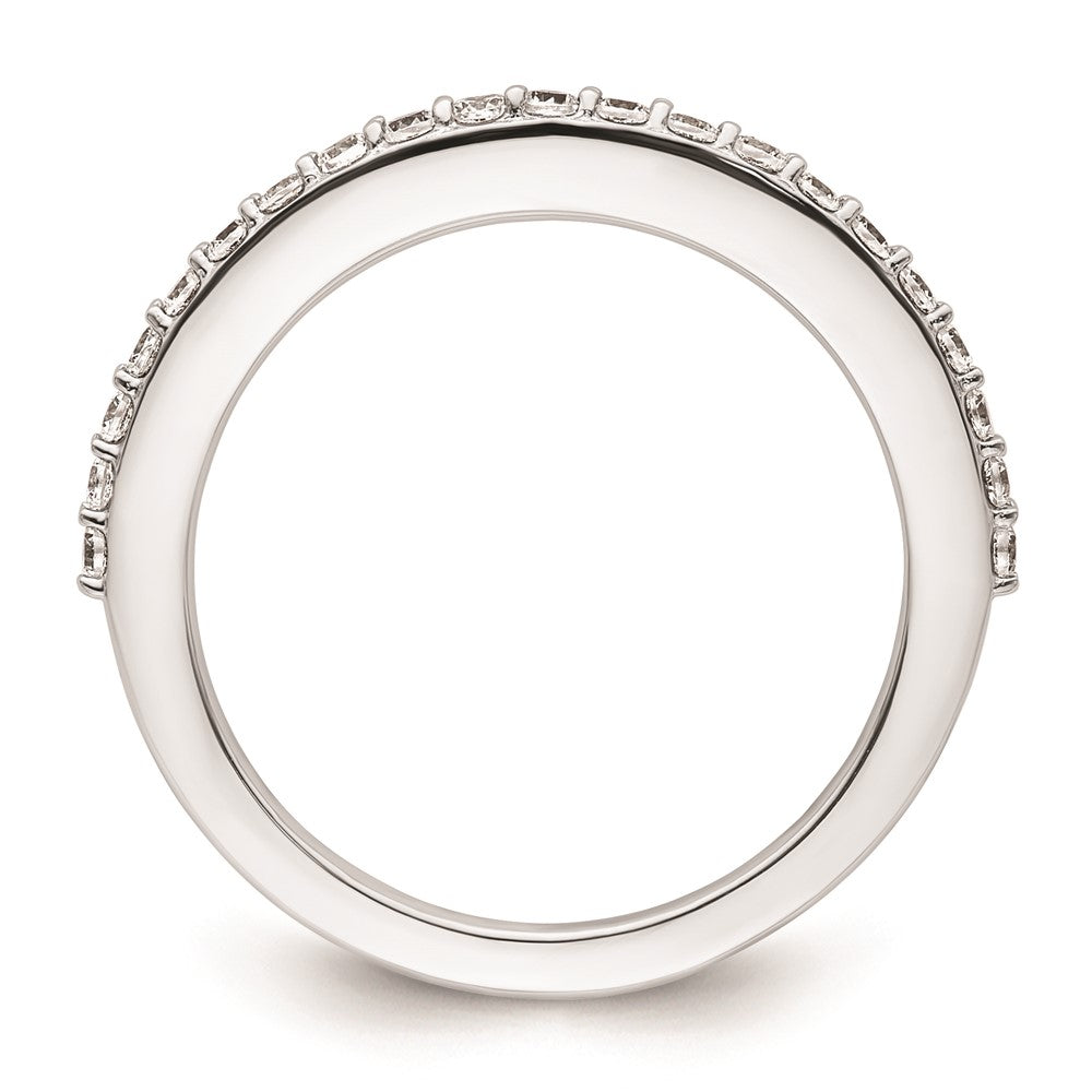 14K White Gold Real Diamond Wedding Band