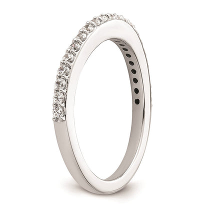14K White Gold Real Diamond Wedding Band
