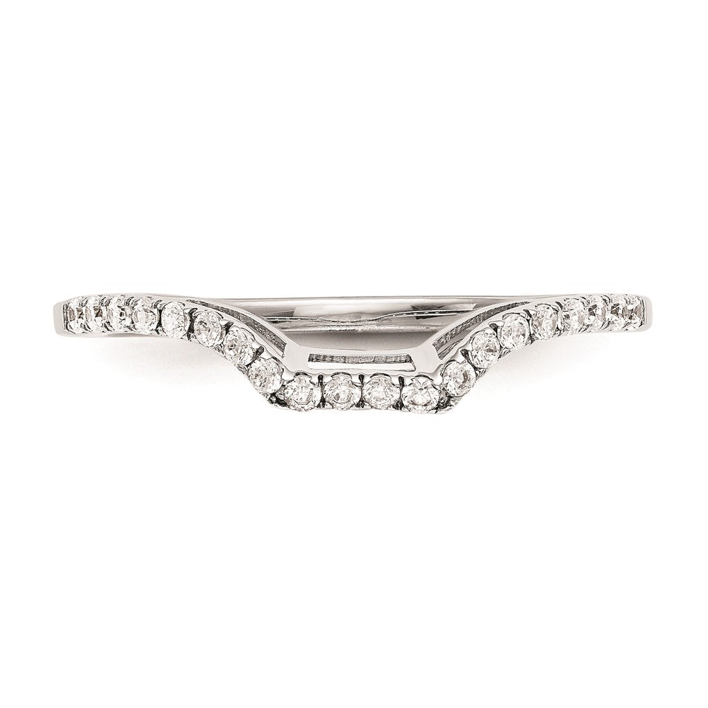 14K White Gold Real Diamond Wedding Band