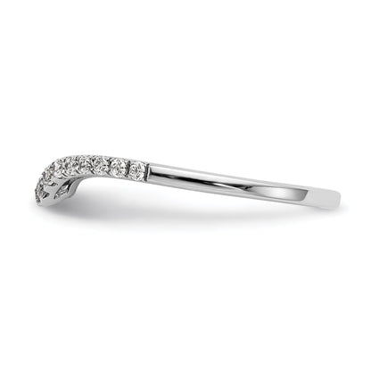 14K White Gold True Origin 1/5 Carat Lab Grown Diamond Vs D E F Wedding Band