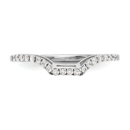 14K White Gold True Origin 1/5 Carat Lab Grown Diamond Vs D E F Wedding Band