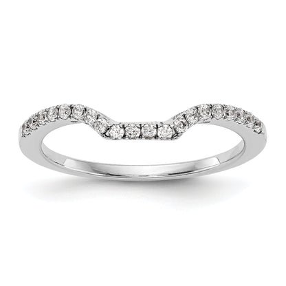 14K White Gold True Origin 1/5 Carat Lab Grown Diamond Vs D E F Wedding Band