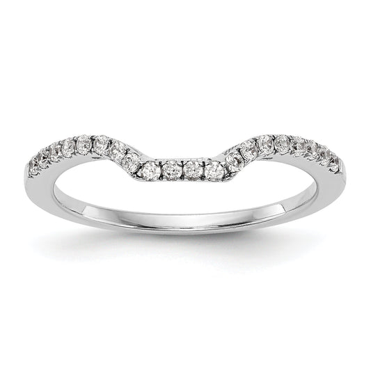14K White Gold True Origin 1/5 Carat Lab Grown Diamond Vs D E F Wedding Band