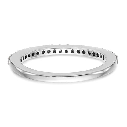 14K White Gold Real Diamond Wedding Band