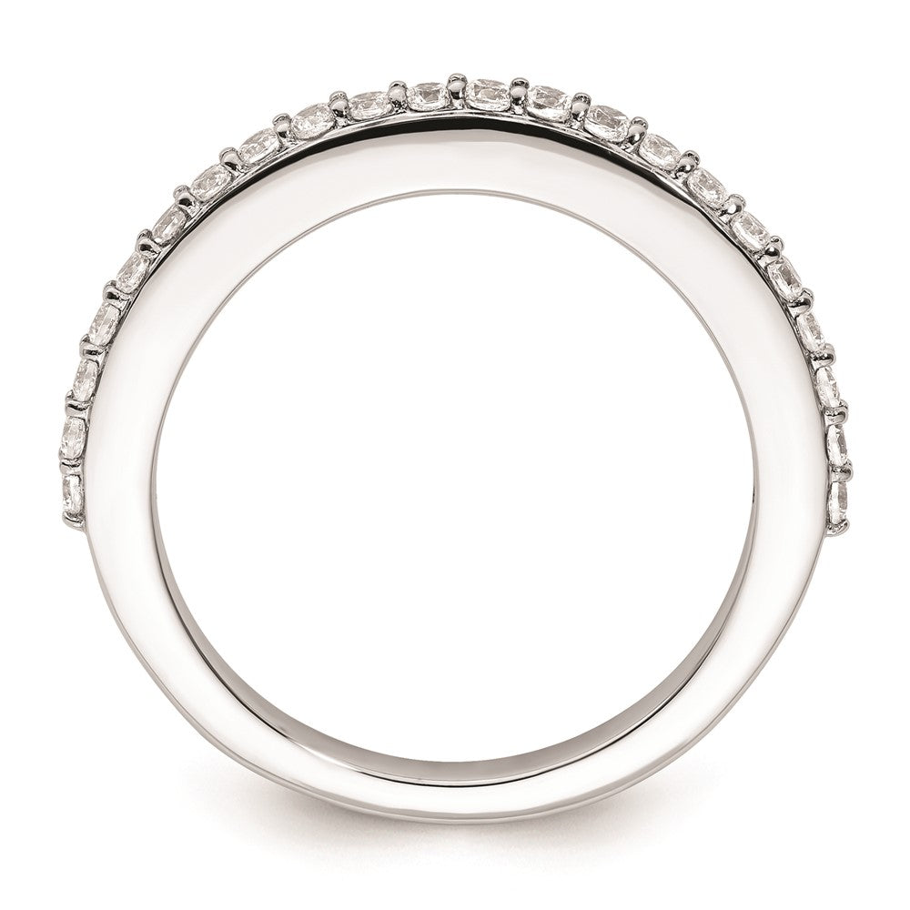 14K White Gold Real Diamond Wedding Band