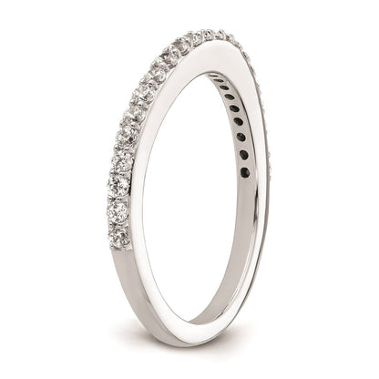 14K White Gold Real Diamond Wedding Band