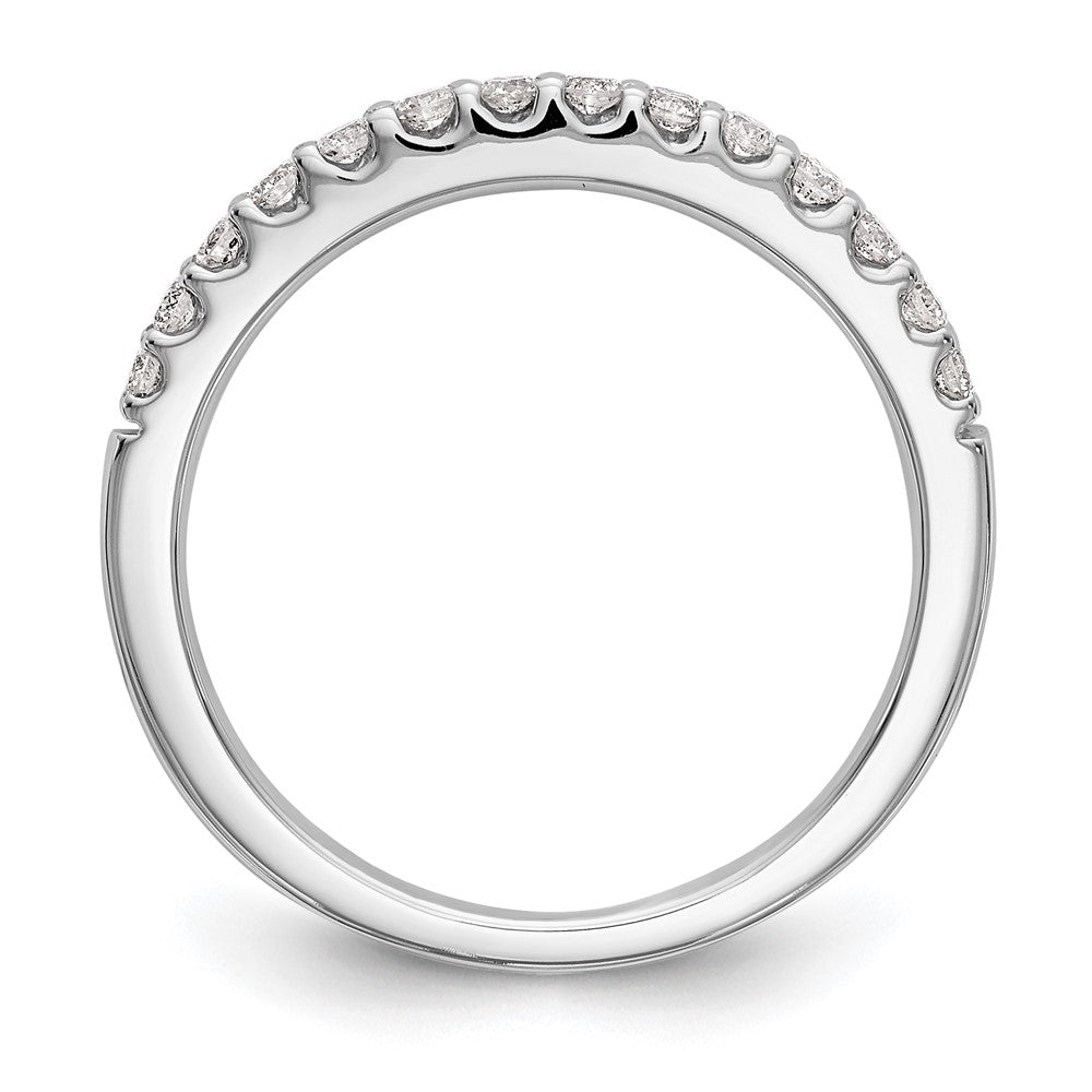 14k White Gold Real Diamond Wedding Band