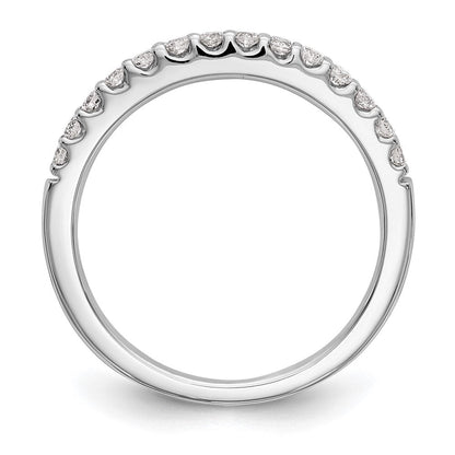 14k White Gold Real Diamond Wedding Band