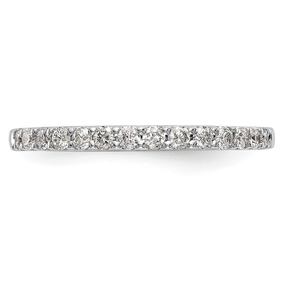 14k White Gold Real Diamond Wedding Band