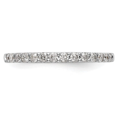 14k White Gold Real Diamond Wedding Band