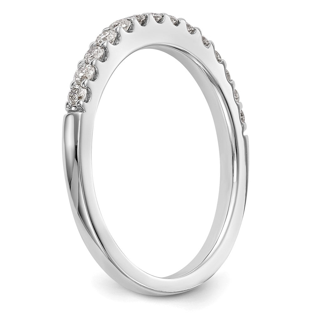 14k White Gold Real Diamond Wedding Band