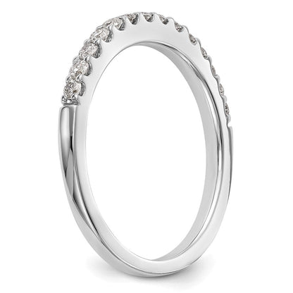 14k White Gold Real Diamond Wedding Band