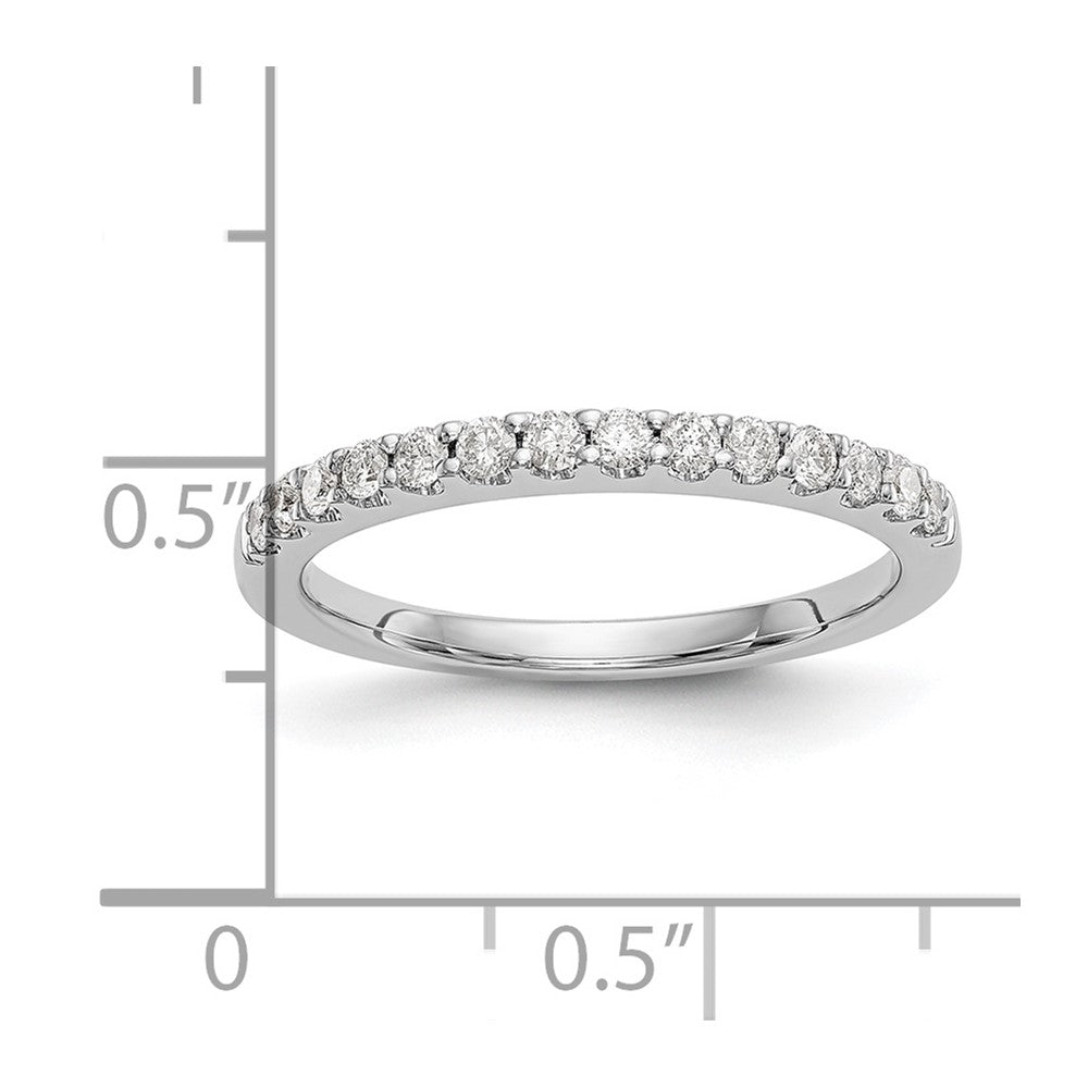 14k White Gold Real Diamond Wedding Band