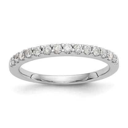 14k White Gold Real Diamond Wedding Band