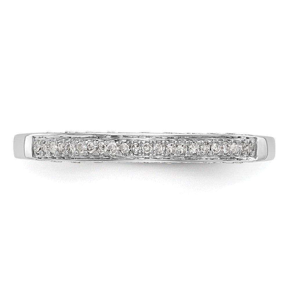0.85ct. CZ Solid Real 14K White Gold Complete Cluster Engagement Ring