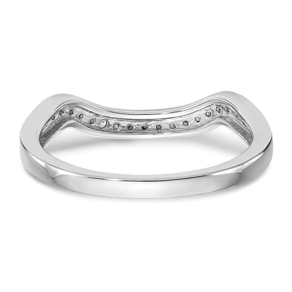 14k White Gold 1/10 Ct. Lab Grown Diamond VS/SI+ G+ Wedding Band Ring