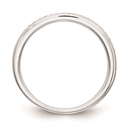 14k White Gold Real Diamond Set of 2 Wedding Bands