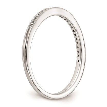 14k White Gold Real Diamond Set of 2 Wedding Bands