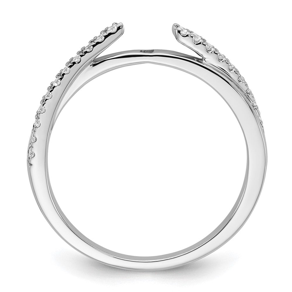 14k White Gold 1/8 Ct. Lab Grown Diamond VS/SI+ G+ Peg Set Engagement Ring