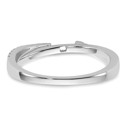 14k White Gold 1/8 Ct. Lab Grown Diamond VS/SI+ G+ Peg Set Engagement Ring