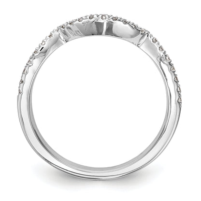 14k White Gold 1/4 Ct. Lab Grown Diamond VS/SI+ G+ Wedding Band Ring