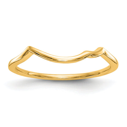 10K Yellow Gold 10Kt Countour Wedding Band