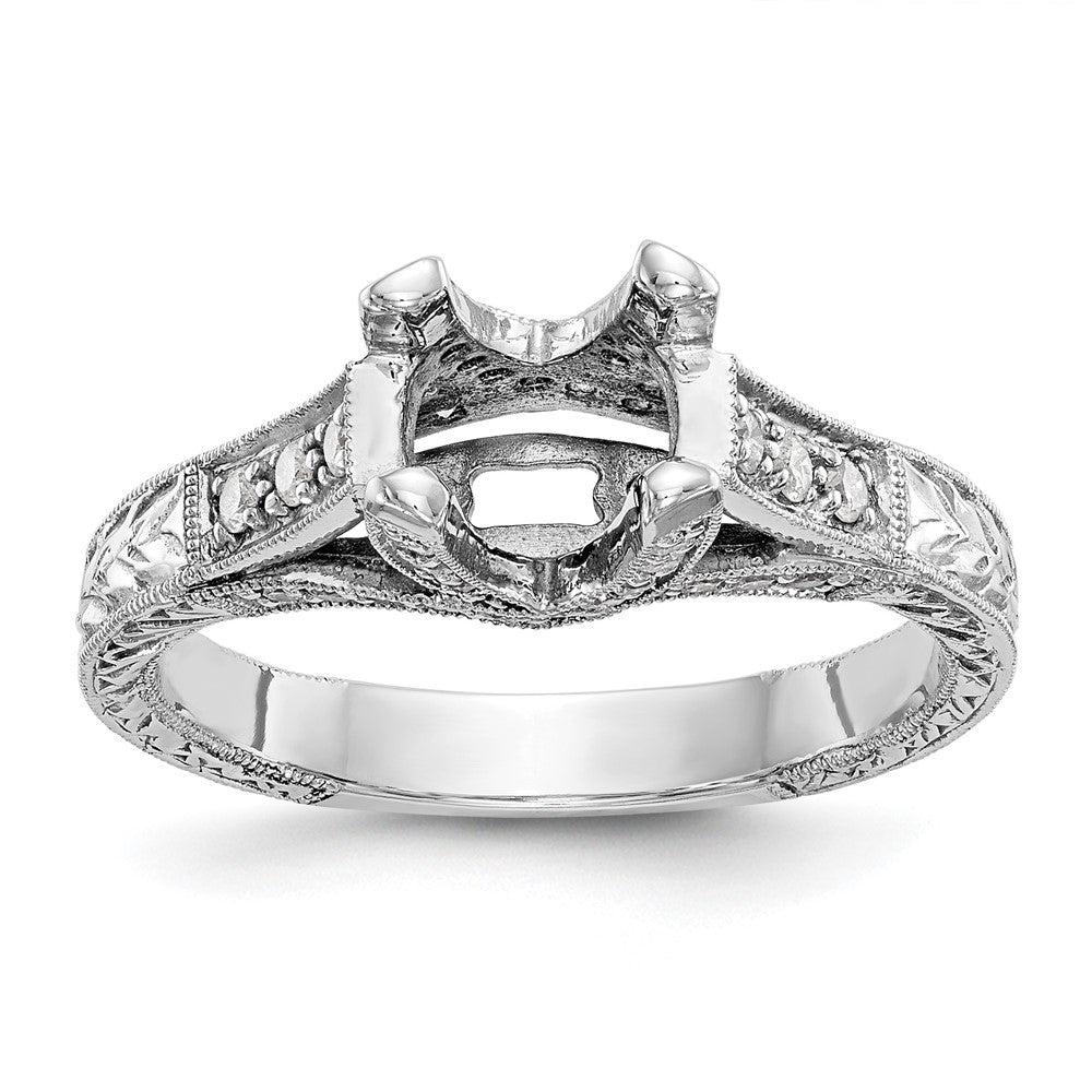 1.00ct. CZ Solid Real 14K White Gold Engagement Ring