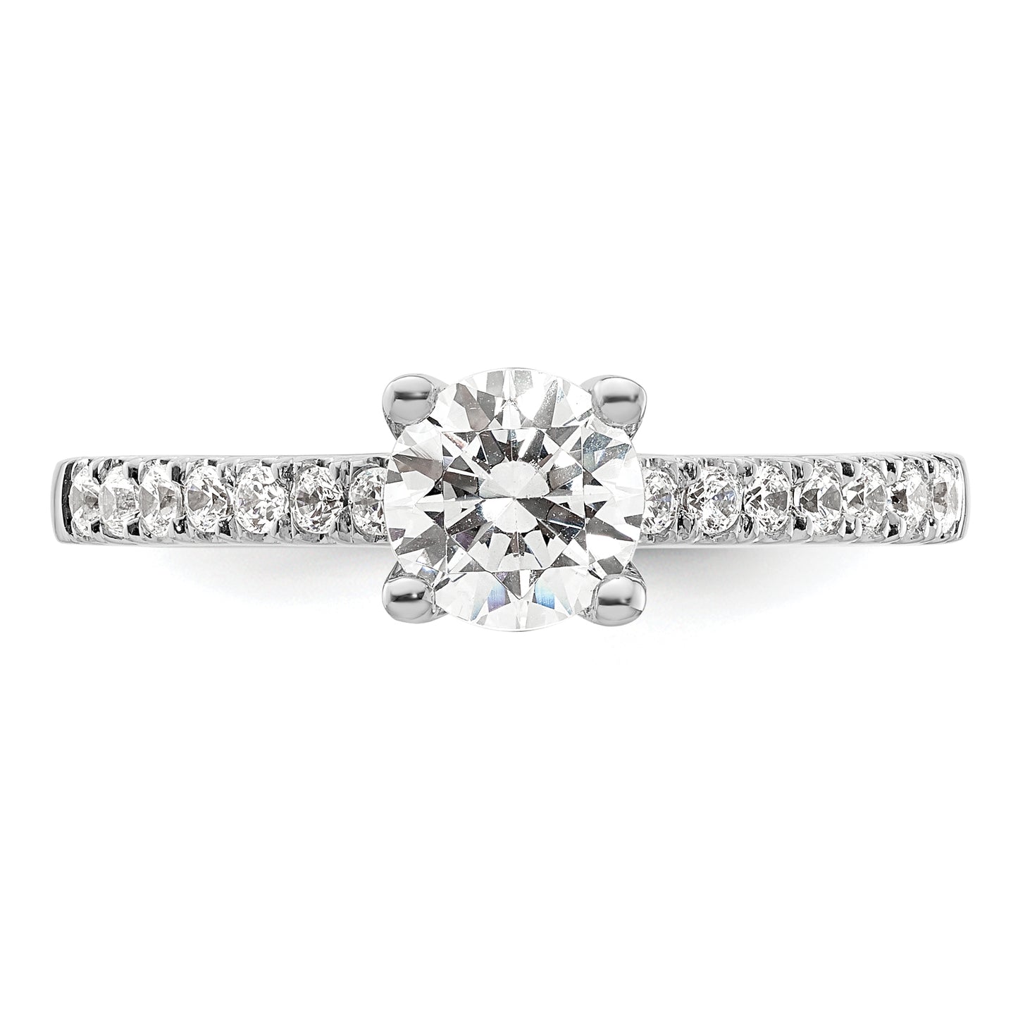 14K White Gold Lab Grown Diamond VS/SI FGH Engagement Ring