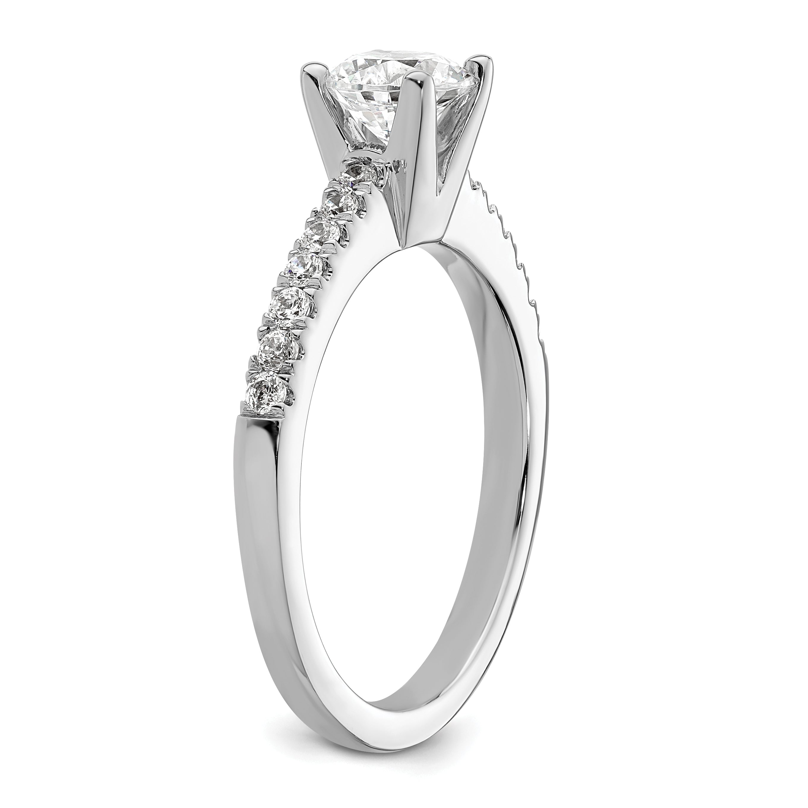 14K White Gold Lab Grown Diamond VS/SI FGH Engagement Ring