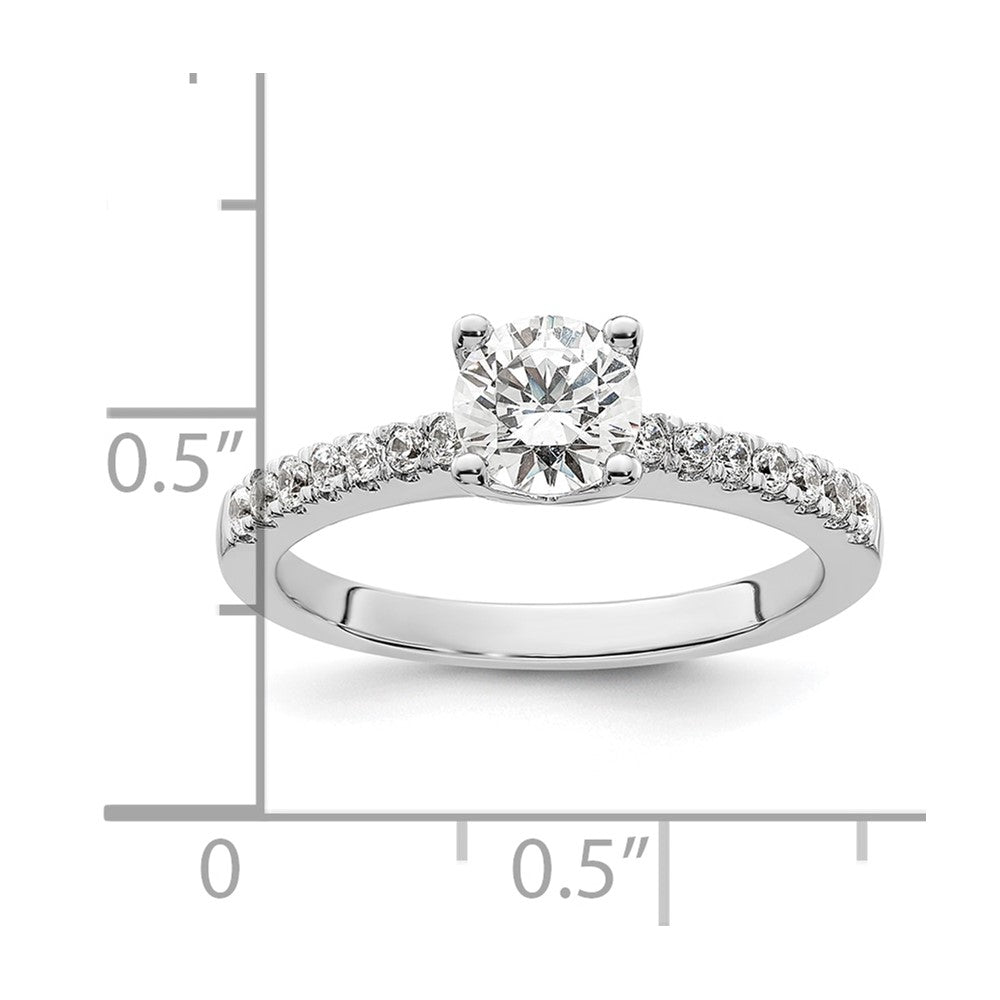 14K White Gold Lab Grown Diamond VS/SI FGH Engagement Ring